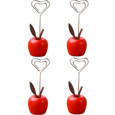 Life Sweet 直立式名片便條夾, 蘋果紅