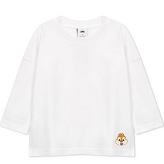 LITTLE RABBIT 兒童款層次D下擺開衩長袖T恤