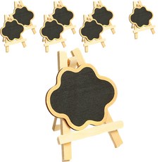 Life Sweet 多用途木製迷你黑板支架便條板桌面佈告欄 雲朵 8入, 木製(雲朵)