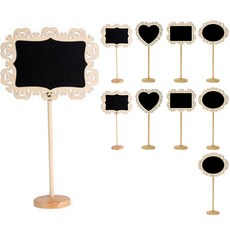 Life Sweet 打孔原木迷你黑板立架留言板 隨機出貨 10入組, 木頭(隨機)