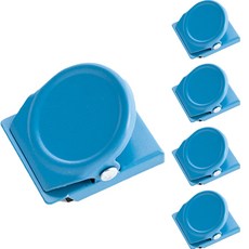 라이프스윗 자석 다용도 클립 냉장고 보드 메모 집게 5p, 스카이블루, 5개