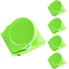 라이프스윗 자석 다용도 클립 냉장고 보드 메모 집게 5p, 그린, 5개