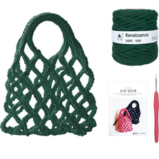 yarna 르네상스 네트백 DIY키트, 44 다크그린, 1세트