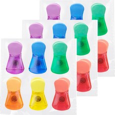 Life Sweet 磁鐵多用途夾 冰箱板便條夾子 6款3件組, 混色