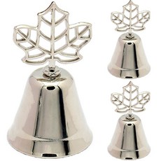 라이프스윗 크리스마스 징글벨 스탠드 메모 클립 데스크 장식품 리프 3p, 실버