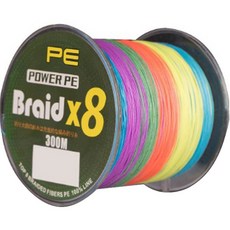 FOCUS FISHING Power PE 海釣8股釣魚線, 五色