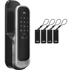 RAONARK 推拉式無孔數碼門鎖+卡片鑰匙4p套, JASPER