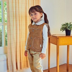 ToTo Heros 孩童素色燈芯絨背心