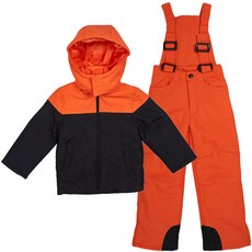 Efreeder兒童款雙色吊帶滑雪服上下套裝