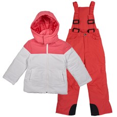 F-leader 兒童雙色吊帶滑雪服上下套裝