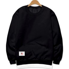 YTCLOSET 素色層次感刷毛大學T恤