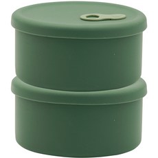 生活好收納 全矽膠蒸汽孔圓形副食品容器 750ml, 2個