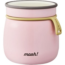 mosh Latte不鏽鋼保溫保冷食物罐, 粉紅色, 480ml, 1個