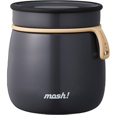 모슈 보온보냉 라떼 푸드자, 블랙, 480ml, 1개