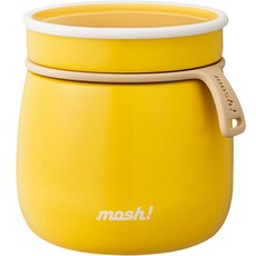 모슈 보온보냉 라떼 푸드자, 옐로우, 480ml, 1개