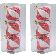 蛋白霜模型聖誕樹裝飾組合 3入, 紅色, 2個