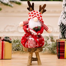 선물 꾸러미 크리스마스 귀요미 인형 장식품, 1, 1개