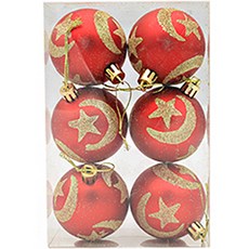 可愛的聖誕紅色樹裝飾球, 1, 1個