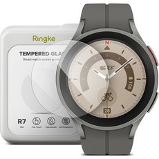 Ringke 智能手錶鋼化玻璃保護膜 45mm R7 4p 套組, 單色