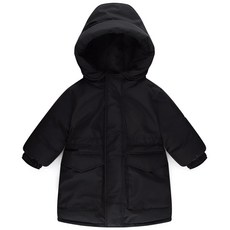 milk mile 童款可愛插圖刺繡保暖鋪棉連帽外套