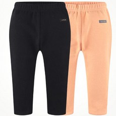 milk mile 童款保暖極致柔軟刷毛內搭長褲 2色組