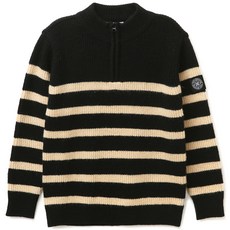 renoma KIDS 兒童男童條紋半拉鍊套頭衫