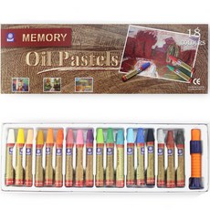 油畫水性蠟筆油畫棒套組, 1套, 18 種顏色