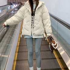 메이첼 여성용 컬러풀 프래가 캐주얼 숏 패딩 01678