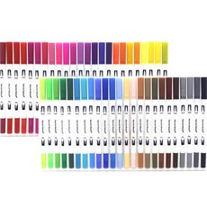 女神彩色軟毛筆水彩書法筆48色組, 1套, 混合色