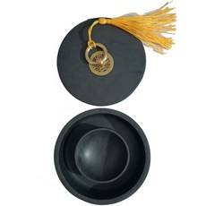 Liz Janey Art Painting Room 書法圓形硯台 12 盆, 1個