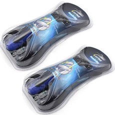 블루버킷 프리미엄 일회용 면도기 블루 + 헤드 3p 세트, 2세트