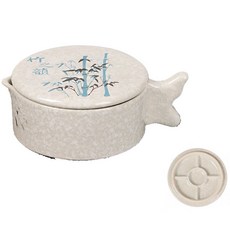 Liz Janey大容量帶蓋魚缸05蛇雲陶瓷墨漿, 1個