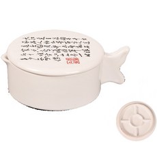 Liz Janey 大容量帶蓋魚缸 06 白色陶瓷墨池, 1個