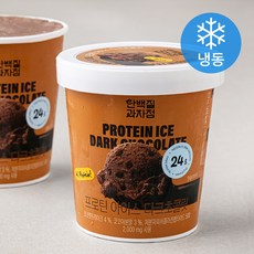단백질과자점 프로틴 아이스 다크초콜릿 (냉동), 474ml, 1개입, 1개