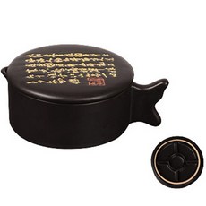 Liz Janey 大容量帶蓋魚缸 07 黑色陶瓷墨漿, 1個