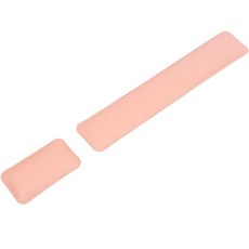 Unsome 蓬鬆雙面皮革防水腕托鍵盤 + 鼠標套組, 粉色