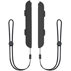 Upmarket 任天堂 Switch OLED Akitomo Joy-Con 手腕掛繩 黑色 2入組, 1套, 單一商品