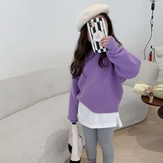 AmbbKids 少女可愛粉彩針織衫CCV59GNT603