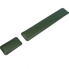 Unsome 蓬鬆雙面皮革防水腕托鍵盤 + 鼠標套組, 綠色+灰色