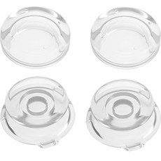 Up Market IINE 任天堂 Switch OLED Joy-Con 透明 Pro 控制器搖桿帽 2款 x 2入組, 1套, 單一商品