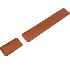 Unsome 蓬鬆雙面皮革防水腕托鍵盤 + 鼠標套組, 棕色