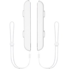 高檔任天堂 Switch OLED Akitomo Joy-Con 腕帶手柄白色 2 件套, 1套, 單品