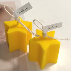 F5NATURE 聖誕蠟燭 裝飾品 星星蠟燭, 2個, 月桂