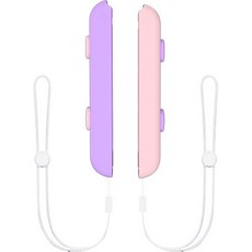 Up Market Nintendo Switch OLED Joy-Con Akitomo 手腕帶 紫色粉色, 2個, 單一商品