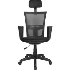 체어포커스 바른자세 블랙바디 의자 M200 헤드형, 메쉬 블랙