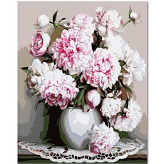 ADICO 繪畫傑作繪圖 40 x 50 厘米 PG74, 白瓷菊花