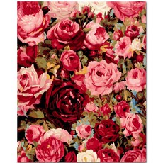 ADICO DIY 數字油畫 40 x 50 cm PG76, 百萬朵玫瑰, 1個