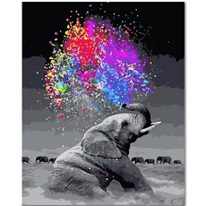 ADICO 繪畫傑作繪圖 40 x 50 厘米 PEE49, 美麗的大象