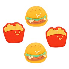 任天堂 Switch Joy-Con 漢堡搖桿帽 2款 x 2入組, 1套, 單一商品