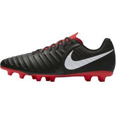 NIKE Tiempo Legend 7 Club FG PURE PLATINUM LT CRIMSON 足球鞋 AO2597-006